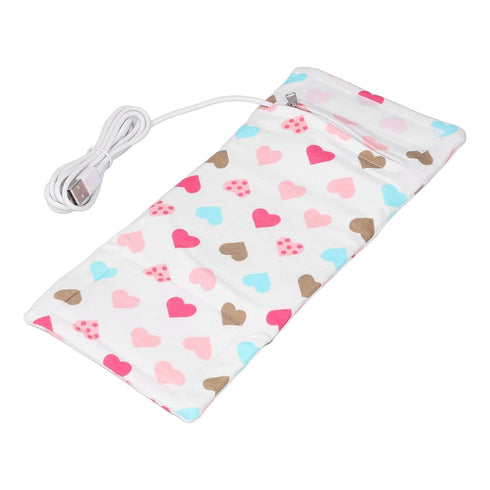 Fafeicy Travel Milk Heat Bag, Portable Car Travel Bottle Warmer, USB Milk Heat Keeper Baby Bottle Warmer with USB Data
