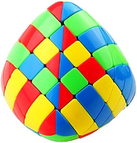 Willking Pyramorphix 5X5 Mastermorphix Megamorphix Stickerless Magic Speed Puzzle Cube, Pyramid-Shaped Brain Teaser