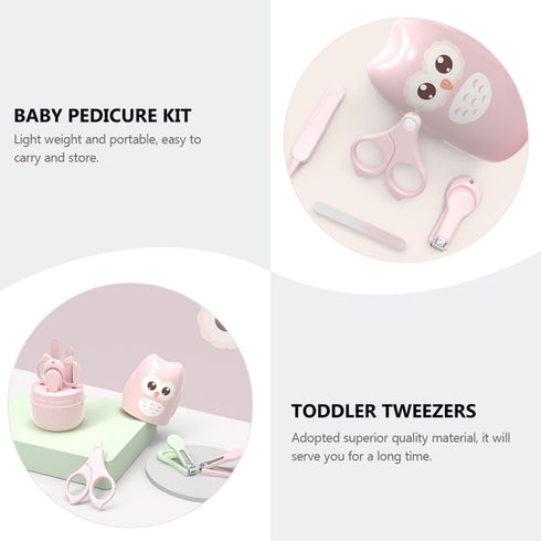 BESPORTBLE Nail Care Kit Manicure and Pedicure with Safety Clippers and Grooming Tools in Portable Case for Newborn