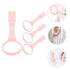 Baby Playpen Pull up Rings, 4pcs Baby Crib Pull up Rings for Walking Exercises, Pink Baby Bed Stand Up