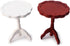 Miniature Dollhouse End Table, 1:12 Scale Wooden Round Side Tea Table for Living Room Decoration