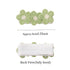 Hearuers (12) Baby Hair Clips -Tiny Hair Barrettes for Baby Girls Fully Lined Wrapped by Soft Fabric Cloth Flower Hair