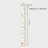 MIBOTE Baby Growth Height Chart, Handing Ruler Wall Decor for Kids, Canvas Removable Height Growth Chart 79" x 7.9"