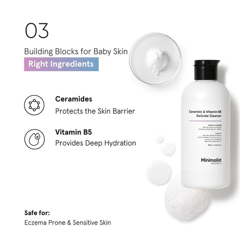 5.5 B5 13.52 Oz 400ml Minimalist Baby Gentle Head to Toe Wash | Tear-free | pH | Proven Safe & Pediatrician Approved