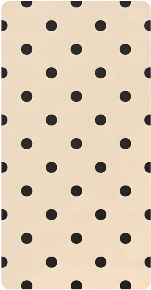 CZXW Netural Polka Dots Crib Sheets Fitted 52" x 28" Natural Cotton Soft