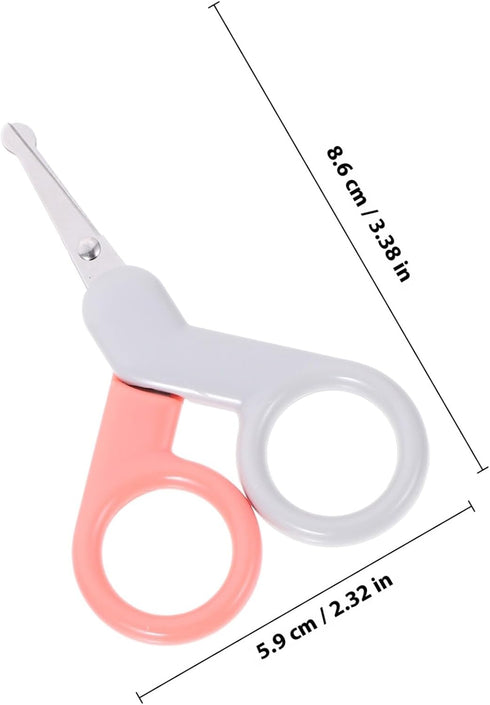Set 2pcs Trimmer Toddmomy Nail Clippers and Manicure Cutter for Infants, Safety Scissors with Anti-Cut Design, Nail Kit