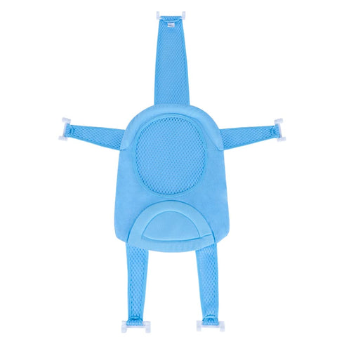 Baby Bath Seat Support Net, Newborn Bath Cushion Pad, Anti-Slip Infant Bathtub Sling for 0-18 Months Light Blue
