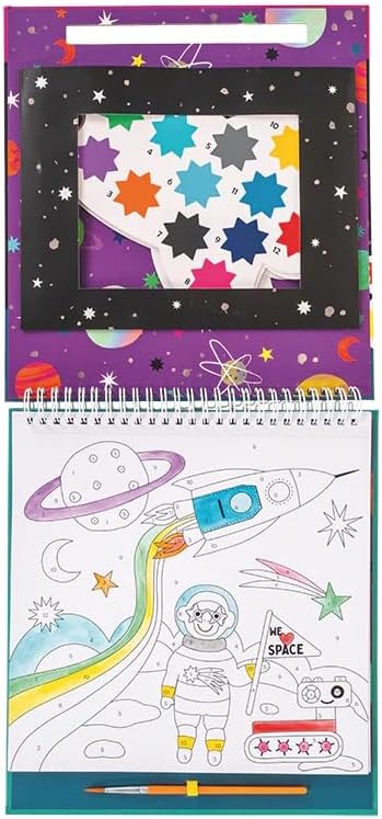 Floss and Rock Paint by Numbers, Space, 10.6 Inches, Educational Activities for Kids, 48P5998