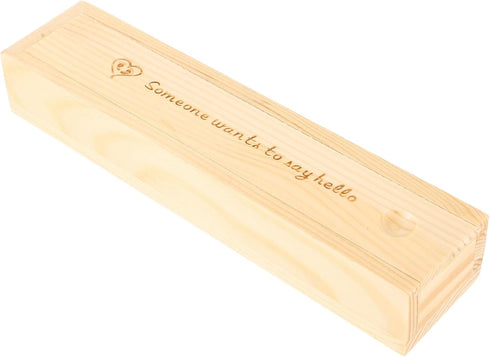 BESPORTBLE Lidded Wooden Pregnancy Test Keepsake Box with Slide Lid Decorative Newborn