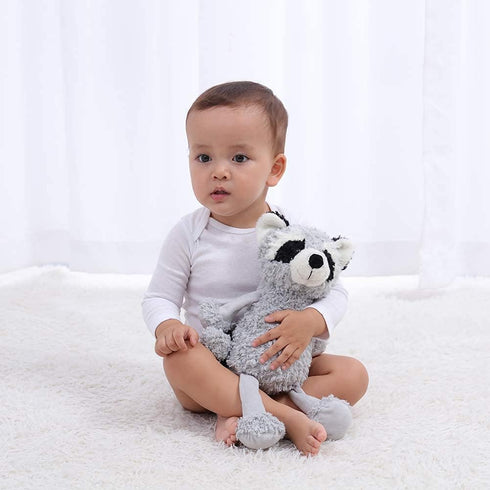Apricot Lamb Toys Plush Gray Raccoon Stuffed Animal, Soft Cuddly, Perfect for Child, 9 Inches