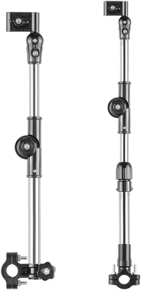Yiodauh Bike Umbrella Stand 2 Pcs Adjustable Mount Stand Folding Umbrella Bracket Stretch