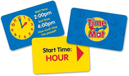 5+ Learning Resources Time Activity Mat, Homeschool, Learning Clock, Classroom Activity, Ages