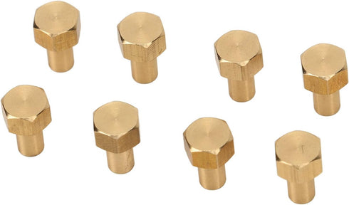 Brass RC Nut, 8Pcs Rust Resistant for SCX24 (8mm)