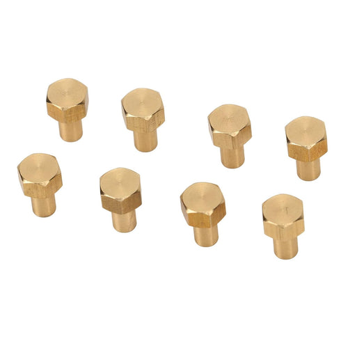 1/24 RC Hex Nut, 8Pcs Brass RC Wheel Lock Nut Replacement Accessories for SCX24 Wheels & Tires (8mm)