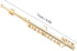Miniature Flute, 11cm Gold Flute with Stand and Case, Copper Mini Musical Instrument for Dollhouse Decor