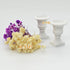 2pcs (2pcs iLAND Miniature Dollhouse Accessories, Dollhouse Plants w/Dry Flowers Mini Urn Planters w/Flowers)