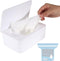 Eiszhjk Wipes Dispenser Compatible with Cottonelle, Refillable Wipe Holder, Flushable Wipes Container with