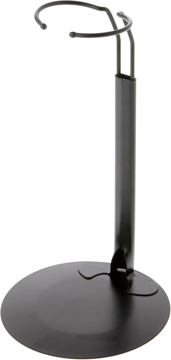 Plymor DSP-70B Black Adjustable Doll Stand, fits 12-17 inch Dolls or Action Figures, Pack of 2