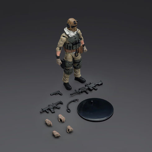 JOYTOY 1/18 Action Figures U.S. Army Delta Assault Squad Machine Gunner Collection Models