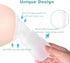 Wanateber 2 Pack 100% Silicone Manual Breast Pump with Protective Lid, Food Grade Silicone, Whole Shaped Technology