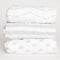 NODNAL CO. 3 Fitted Gray Mini Crib Pack n Play Playard Portable