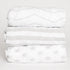 NODNAL CO. 3 Fitted Gray Mini Crib Pack n Play Playard Portable