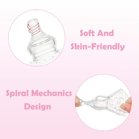 2 Pack Nipple Shields 20mm for Nursing Newborns, Breastfeeding Mothers with Carrying Case for Sore Nipples