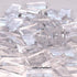 100pcs Bulk Dominoes Plastic Bulk Building and Stacking and Chain Reaction Toppling STEAM Toy Blocks for Kids (Clear)