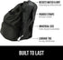 Gorilla Grip Car Seat Travel Bag, Water Dirt Tear Resistant, Easy Carry Padded Backpack Covers for Airplane, Gate Check Bags Infant Booster Convertible Carseat Air Plane Cover for Seats, Black
