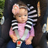 Set, Infant Car Seat Head Support Black White Stripes, Newborn Head Rest, Baby Strap Covers, Carry Cushion, Stroller