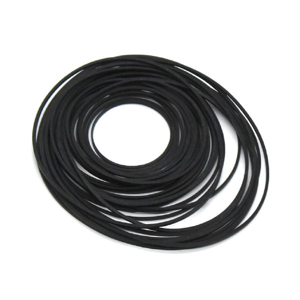 Set of 30-40pcs Black Rubber Pulley Belts, Engine Drive Belts for DIY Toy Module Car Transmission