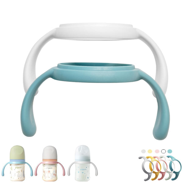 Pack of 2, Bottle Handles Grips Compatible with Pigeon Nursing Bottles, PPSU/PP/Glass