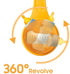 Wetandspicy Hands-Free Silicone Baby Bottle Holder, Rotating Angle, Suitable for Most Bottle Sizes, Soft Silicone