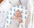 Jola's House 4 Pack Set Soft Baby Boy Sheets Dinosaur Star Cloud Soft Polyester Neutral Unisex Fitted Sheets for Baby