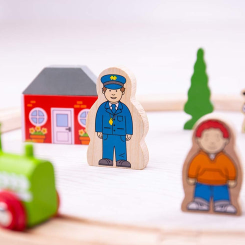 Bigjigs Rail Set, 20 Set 3 , First Wooden Train Train Gifts for Kids, Piece, Train for Year Old Boys, Train Toys