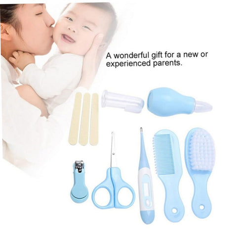 CNAFGBGG Set, Set, 8PCS Baby Grooming Kit, Baby Care Items, Care Essentials Supplies Health Portable Kit, Safety Cutter