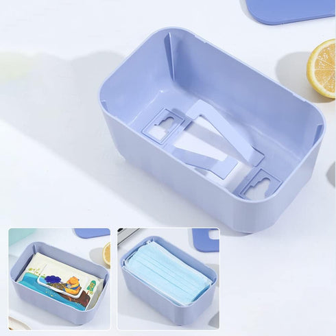 Generic Playful/Decorative Rectangular Polypropylene Tissue Storage Box Case Wet Wipes Dispenser Holder, Wall-Mounted