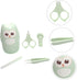 Set UPKOCH Nail Care Boy Girl Grooming with Nail Clippers Manicure Tools and Fun Owl Design Mint Green for Newborns