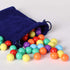 60 Pcs Game Replacement Balls for Chinese Checker - 16mm Marbles for Marble Run, 6 Colors