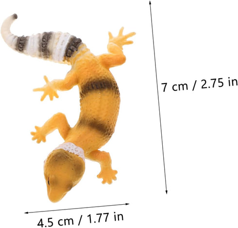 Toyvian 4pcs Simulation Lizard Model - Lizard Figurines Toy for Reptile Habitat Decorations and Educational Props