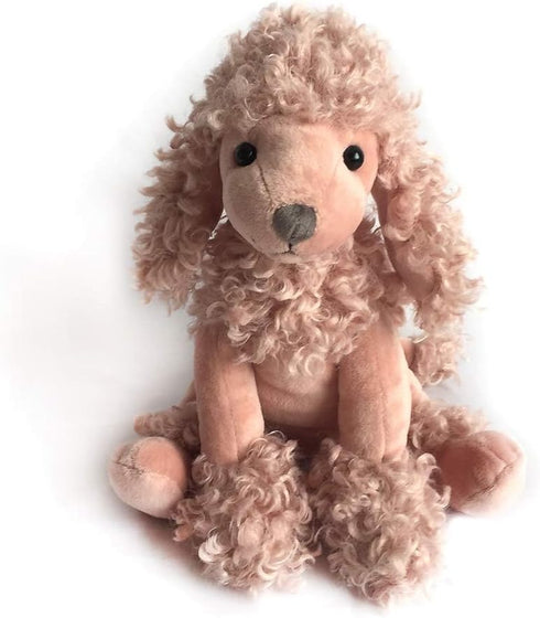Mon Ami Designer Plush Poodle Dog Stuffed Animal – 13” Soft and Cuddly Toy for Kids