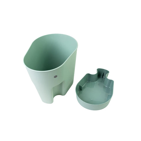 SHNUGGLE Ellie Bath Toy Storage Scoop | Baby & Toddler Bath Toy Drying Caddy with Drip Tray - Eucalyptus Green