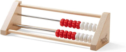 hand2mind 20-Bead Wooden Rekenrek Abacus for Kids Math, Counting Manipulatives, Homeschool Supplies (Set of 1)