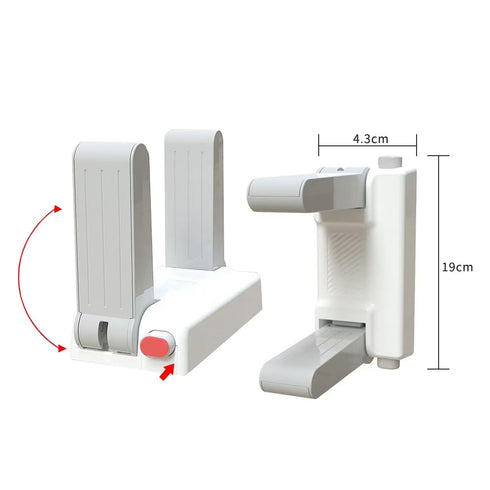 QL-LINRUN No-Drill Door Lever Lock Child Proof, Heavy Duty Adhesive Pet Safety Gate for Toddlers, Baby Proofing No