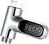 Lithx Shower Thermometer, LED Digital Display Bath Water Thermometer Celsius 360 Rotating Screen