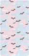 miaozhen Cotton Crib Sheets for Baby Boys Girls Comfy Breathable Bat Lightening Offwhite
