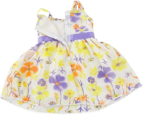 Emily Rose 14 Inch Doll Spring/Summer Chiffon Easter Dress with White Hat for American Girl