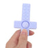 Hztyyier 4PCS Baby Teething Toys, Cross Shape Teethers with Silicone Lanyard, Colorful Infant Chew Toys for Newborn