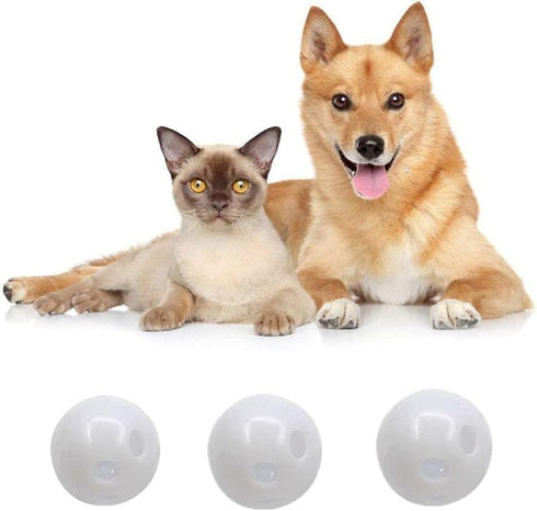 10Pcs White Rattle Balls Inserts for Rattle Box, Noise Maker for Animal Puppet Doll Baby Pet