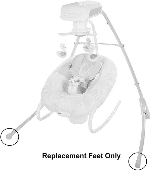 Replacement Parts for Fisher-Price Swing, Deluxe Cradle 'n Swing FHW45, Includes 2 Replacement Feet